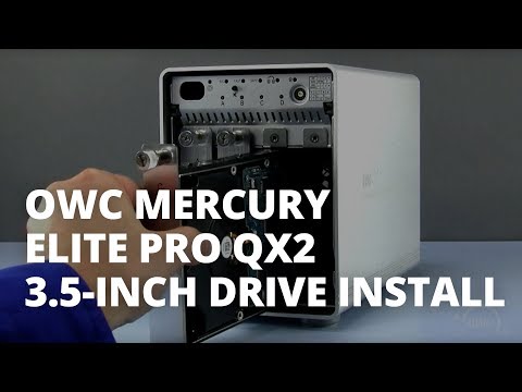 How to install a 3.5-inch Hard Drives in an OWC Mercury Elite Pro Qx2