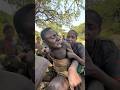 Chaba Wife Enjoy Bushmen Lifestyle Hadzabe Tribe Eating Lunch Culture Traditional Hadzabetribe