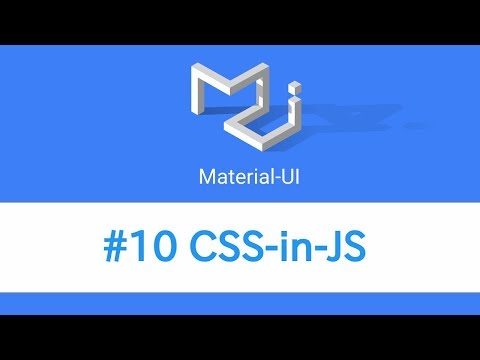 Learn React Material UI 10 CSS in JS