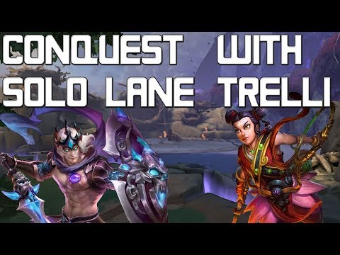 SMITE Ranked Conquest - DuoQ with TrelliRelli! Achilles Solo Gameplay!