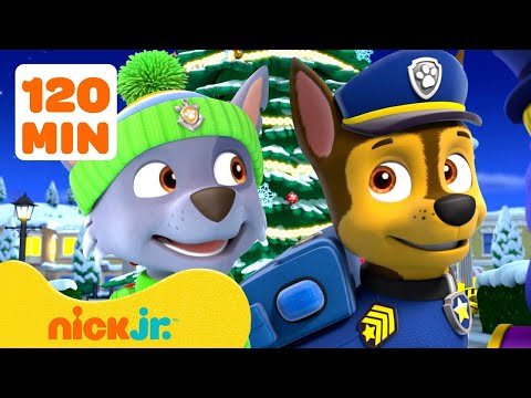 PAW Patrol | ¡MEJORES Misiones de Rescate de Invierno y Festivas con Chase! #2 | 2 Horas | Nick Jr.