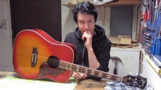 Video thumbnail for Ibanez Concord (Hummingbird Copy) 1970's Acoustic Guitar - Fixing by tomchiiron