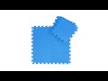 Tapis pour sol fitness 24 pièces Bleu - Matière plastique - 31 x 1 x 31 cm