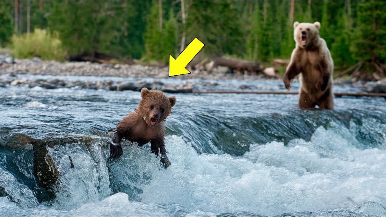 Bear Couldn't Save Her Cub — You Won’t Believe Who Came to the Rescue!