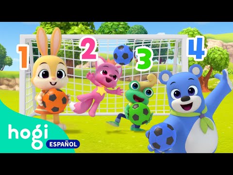 A Jugar al Fútbol con los NÚMEROS | Colores para niños de 2 a 3 años | +Mix | Hogi en español