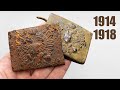 WW1 Military Rusty Buckles Restoration. From the battlefield
