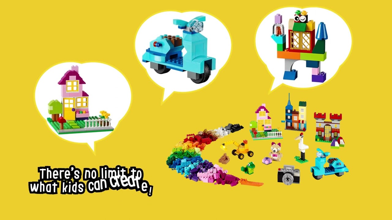 LEGO Classic, Cutie mare de constructie creativa LEGO, numar piese 790, varsta 4+