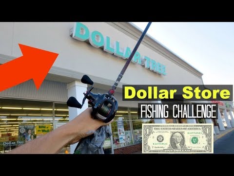 Dollar Store Fishing Challenge!! (Surprising!)