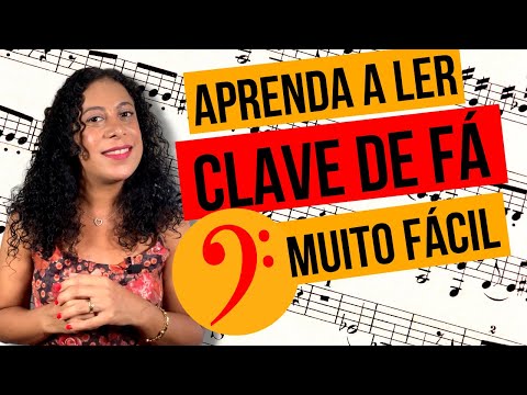 Como ler clave de Fá passo a passo