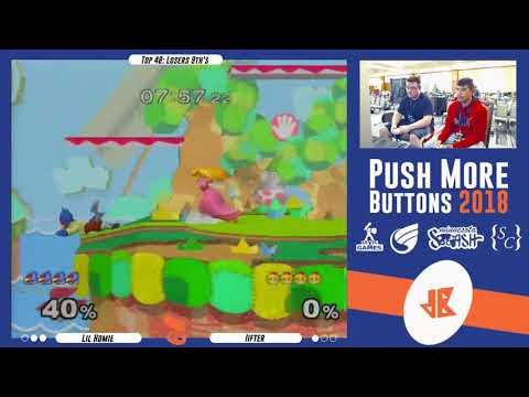 [Melee Singles Losers 9th's ] Lil Homie(Falco) vs Iifter(Peach) [Push More Buttons 2018]