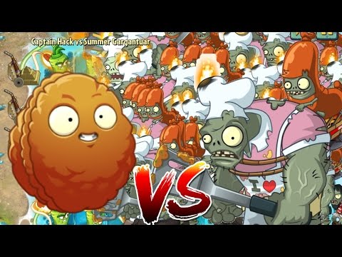 Plants vs Zombies 2 Epic Hack : Explode-O-Nut vs Summer Gargantuar