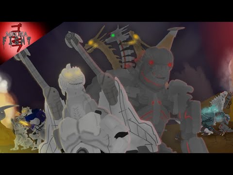 MECHAGODZILLA FIGHT (DC2 BATTLE ROYALE)