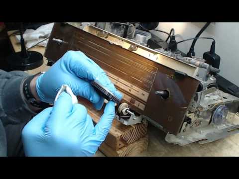 1959 GRUNDIG MAJESTIC SO141Ua Radio Phono Stereo Console Part 4 of 6 The Lost Videos - Cleaning
