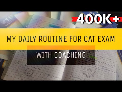 My Daily Routine for CAT Preparation | CAT Preparation Schedule
