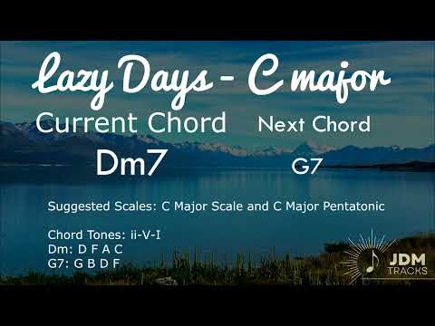 Chill Smooth Jazz Backing Track (C Major) "Lazy Days"