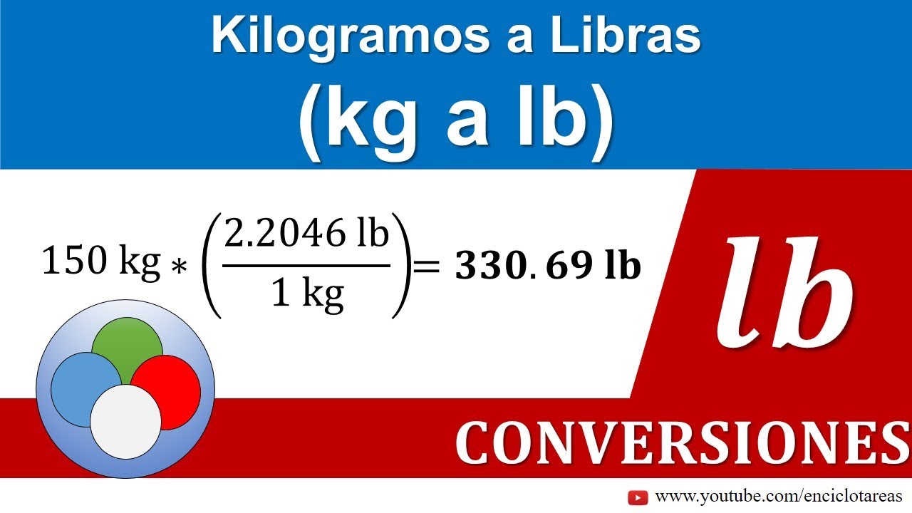 Kilogramos a Libras (kg a lb) - CONVERSIONES