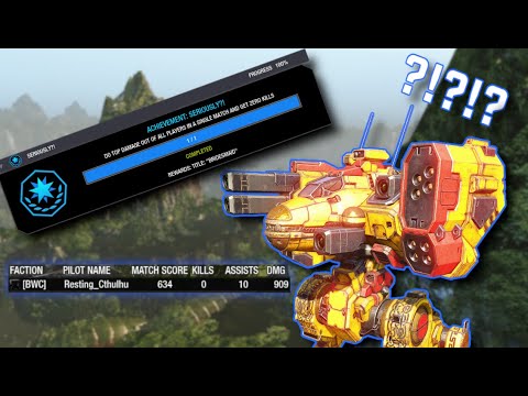 SERIOUSLY?! TOP Damage in a LIGHT MECH! || MechWarriorOnline