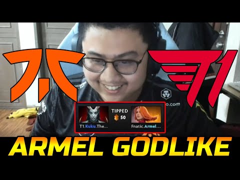 T1 VS FNATIC GAME 1 - ARMEL RIGHT CLICK GODLIKE DPC SEA 2022