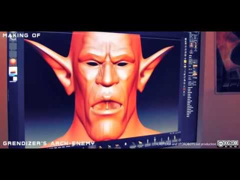 Grendizer-MAKING 1 modelling