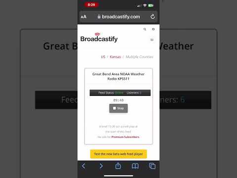 NOAA weather radio Kps511 in great Bend, KS broadcast cycle ￼￼