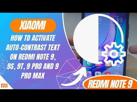 How to activate auto-contrast text on Redmi Note 9, 9S, 9T, 9 Pro and 9 Pro Max