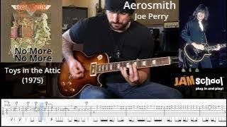 Aerosmith No More No More guitar solo with TAB