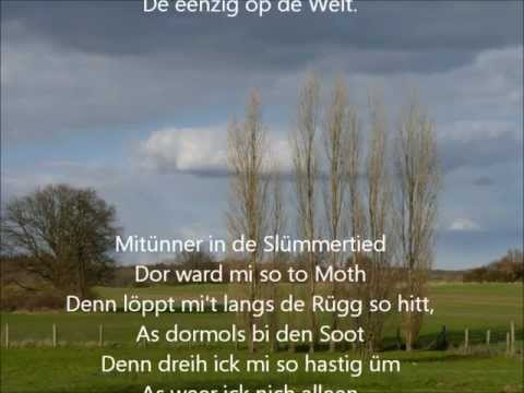 Ick wull wi weern noch kleen,Jehann - plattdeutsch (german folksong)