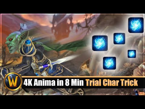 4000 Anima in 8 Min - Trial Char Trick + weitere T-mog Tipps - Fixt for Trail Chars!