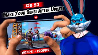 60FPS❌ 120FPS✅ Make Your Own Sensitivity After Update 🤯 Find Your Only Red Number Settings🔥| FF