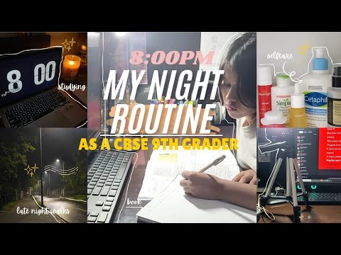 REALISTIC NIGHT Routine as a 9th Grader *extreme productivity* study, walks, skincare!