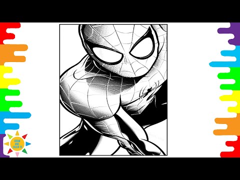 Colorful Spiderman Coloring | Spiderman Coloring | NIVIRO - Time For Polka