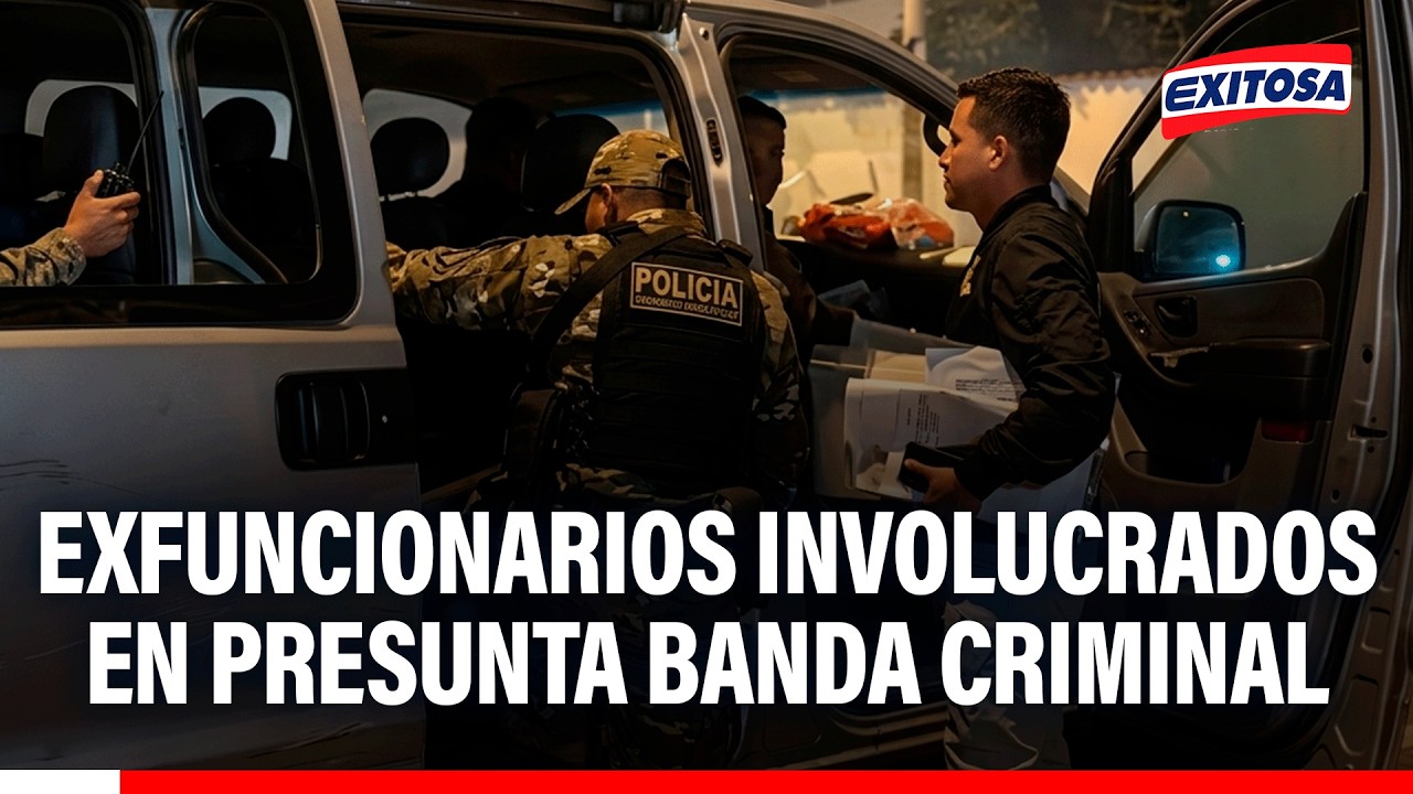 🔴🔵Panorama en exteriores de la Municipalidad: Exfuncionarios involucrados en presunta banda criminal