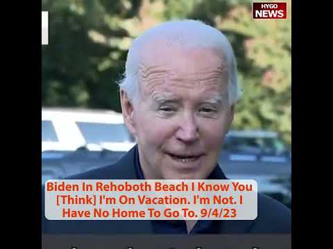 Biden Gets Defensive About His Vacation Time in Rehoboth Beach: 'I Have No Home To Go To'