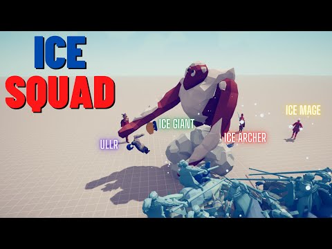 ICE SQUAD vs EVERY UNIT - ICE GIANT+ULLR+ICE MAGE+ICE ARCHER-Totally Accurate Battle Simulator TABS