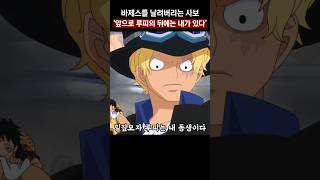 루피를 기습하는 바제스를 날려버리는 사보