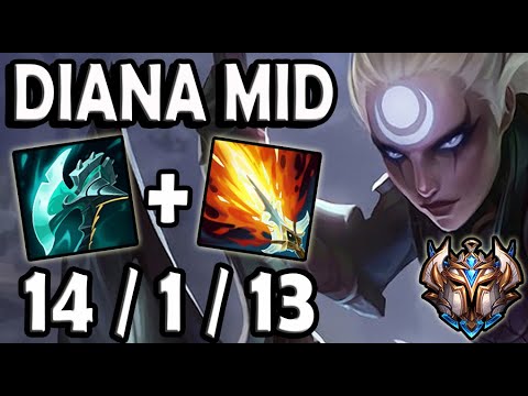 DIANA vs QIYANA [ MID ] Lol NA Challenger ✅