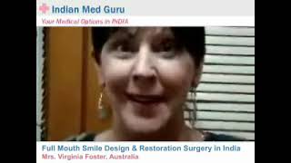 Mrs. Virginia Foster, Australia patient video testimonial India