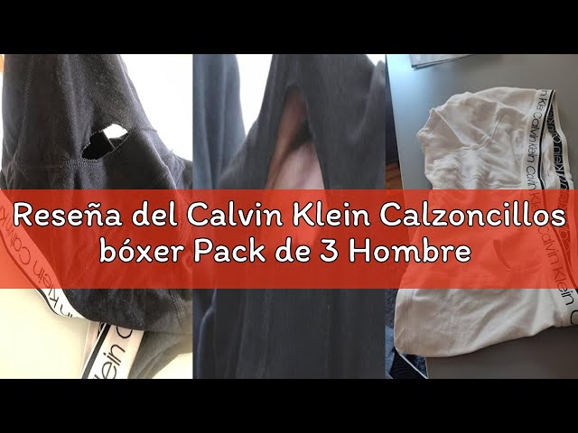 Vídeo relacionado con Calvin Klein Calzoncillos bóxer Hombre Pack de 3 Low Rise Trunks Ropa Interior, Blanco (White), M
