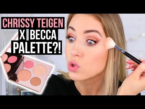 CHRISSY TEIGEN x BECCA PALETTE: Worth the HYPE?! || First Impression Friday