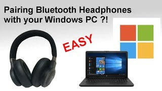 Pairing Bluetooth headphones to a Windows 10 Laptop or PC (How to) 👍