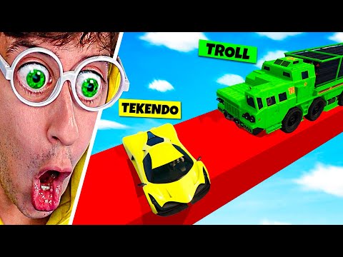 Carrera TROLL vs HERMANO 😂!!! (Coches Cara a Cara) - GTA 5 Online #4 TEKENDO