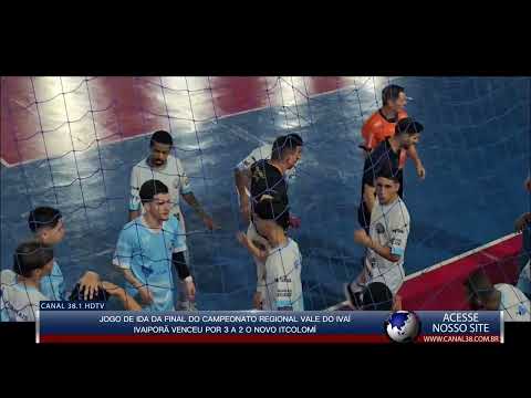JOGO DE IDA DA FINAL LIGA DE FUTSAL DO VALE DO IVAI ENTRE O NOVO ITACOLOMI E IVAIPORÃ