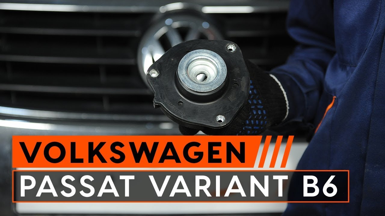 Kuinka vaihtaa jousijalan tukilaakeri taakse VW Passat 3C B6 Variant-autoon – vaihto-ohje