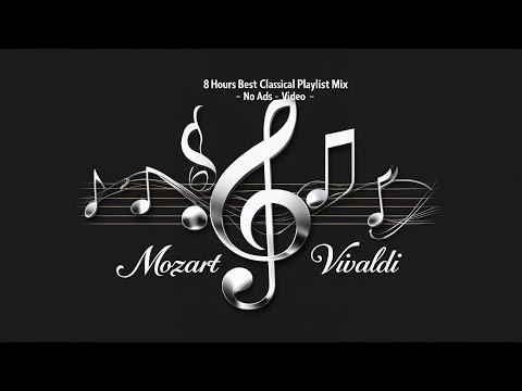 8 Hours Best Classical Music Playlist Mix- no ads - black Screen - Mozart, Beethoven, Vivaldi