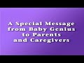 A SPECIAL MESSAGE FROM BABY GENIUS 2002 BABYGENIUS ANIMAL ADVENTURES VHS Rip Digitization