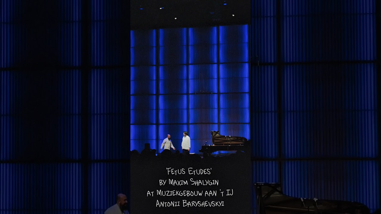 Maxim Shalygin & @antoniibaryshevskyi after “Fetus Etudes” at @muziekgebouwaantij6956