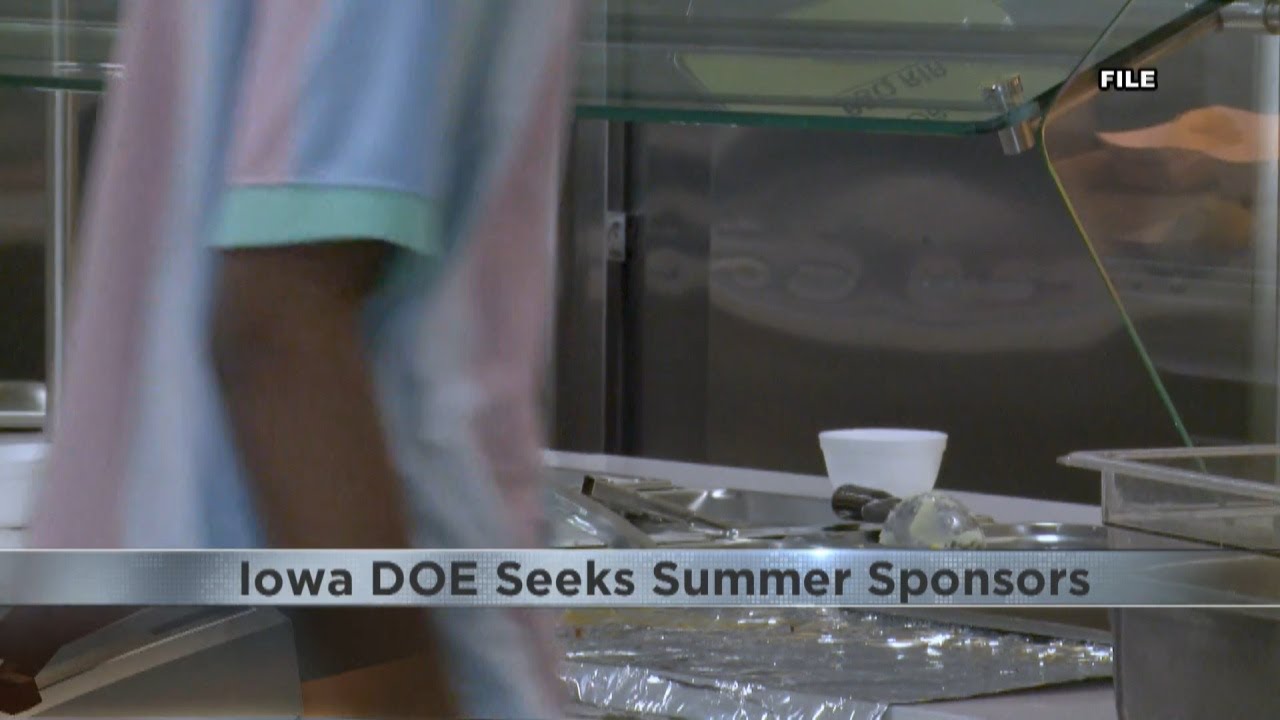 Iowa Department of Education seeking sponsors for summer meal program