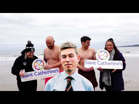Jimmy and Coulo complete the Dip and Donate Challenge for Saint Catherines Hospice - Scarborough