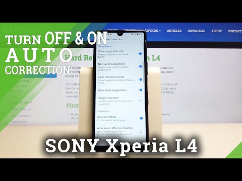 How to Enter Autocorrection Options in SONY Xperia L4 – Find Correction Settings