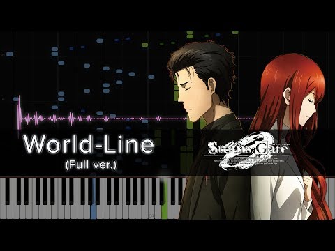 「World-Line」Steins;Gate 0 ED2 (Full) (Piano Sheets / Synthesia) Video